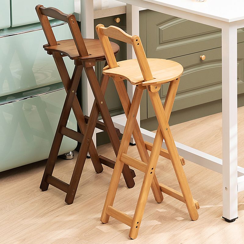 Folding Counter and Bar Stool Modern Style Wood Stool for Patio Use