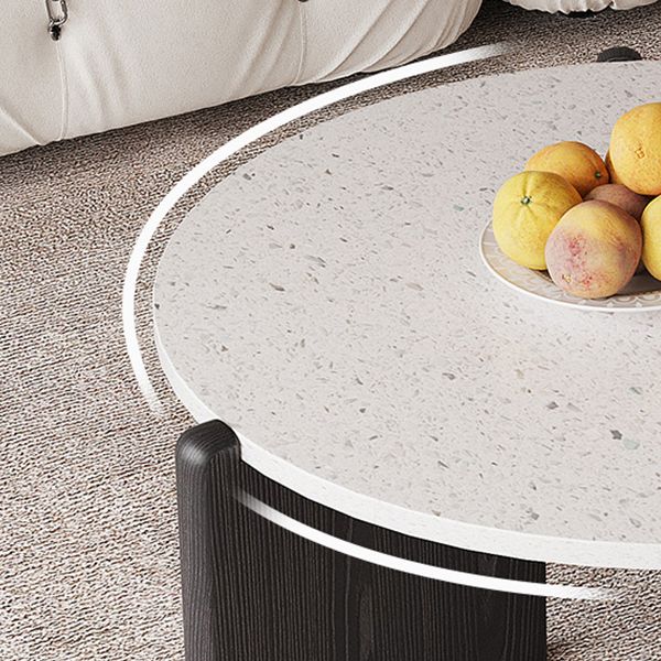 13"H Contemporary Coffee Table 3 Legs Round Coffee Cocktail Table