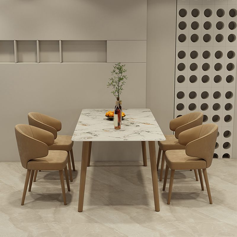 Modern Parsons Dining Chair Velvet Indoor Dining Chair for Living Room