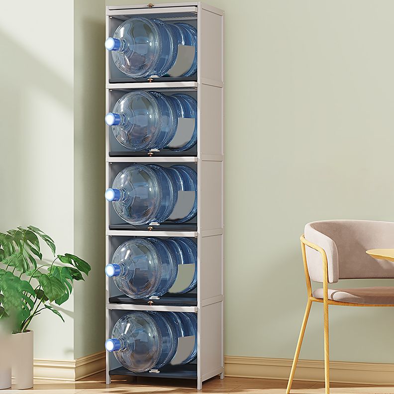 Contemporary White Accent Cabinet, Rectangle Standard Cabinet