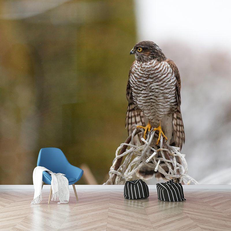 Modern Wild Animal Mural Wallpaper Moisture Resistant Living Room Wall Covering