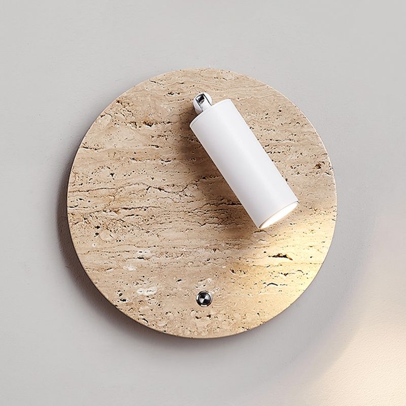 Modern Simple Stone Wall Light Geometry Shape Rotatable Wall Lamp for Living Room