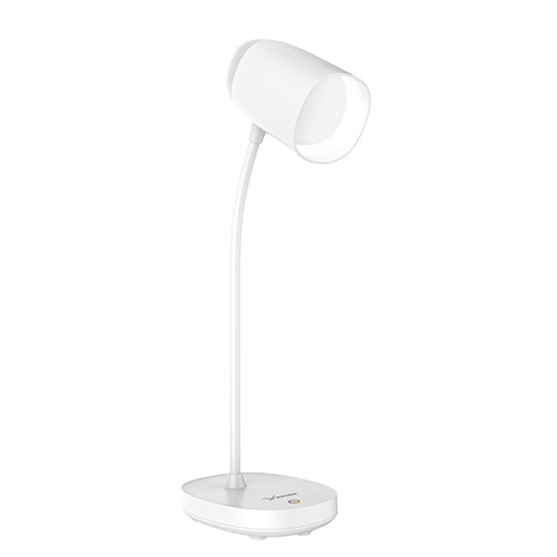 Lámpara de estudio de tono de cúpula alargada Macaron Plástica para niños Ligera de mesa LED
