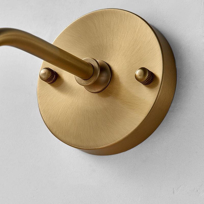 1 Light Unique Glass Wall Light Modern Style Wall Mount Light Fixture