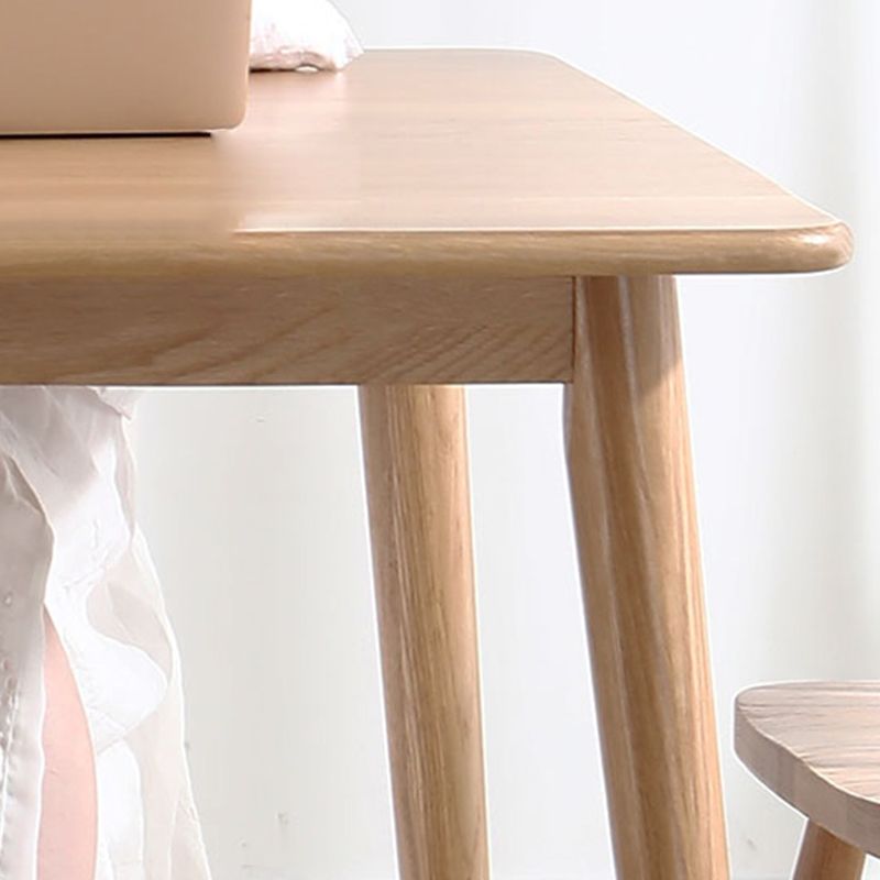 Modern Table with Solid Wood Rectangle Dining Table for Kitchen