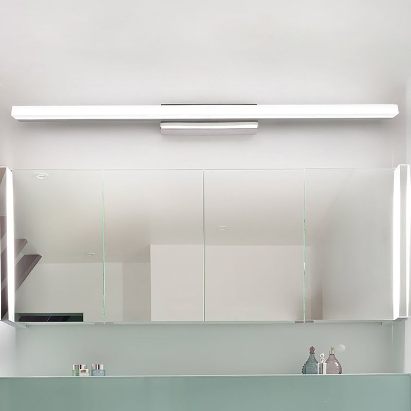 Modern Linear Vanity Wall Light Fixtures Metal 1 Light Wall Light Sconces