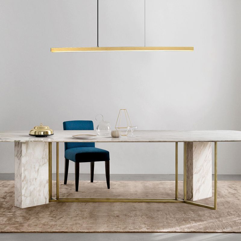 Nordic Modern Style Island Lamp Simple LED Ceiling Chandelier for Dine Room