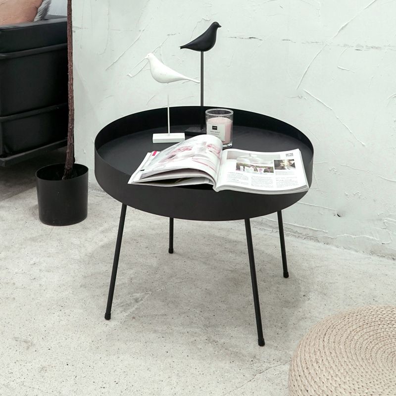 Geometric Metal Coffee Table Modern 4 Legs 15.7''/23.6''/31.5'' Cocktail Table