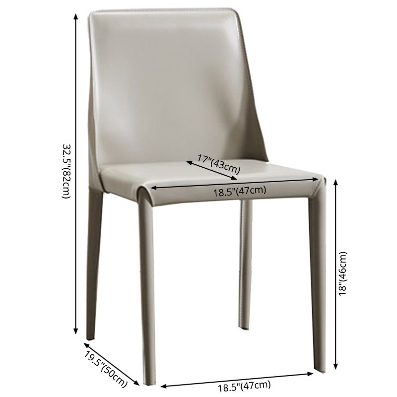 Chaise d'appoint industrielle pour la maison Chaise de salle à manger rembourrée en métal à dossier solide (Ensemble de 2)