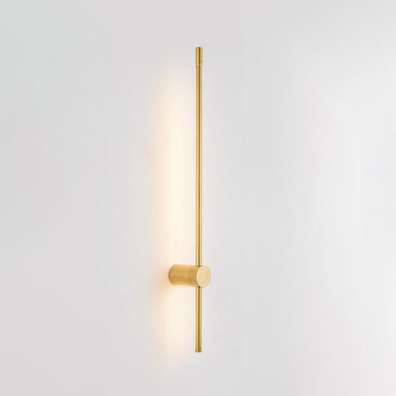 Forma de pared de metal de forma lineal estilo moderno de pared de 2 luces de luz de pared