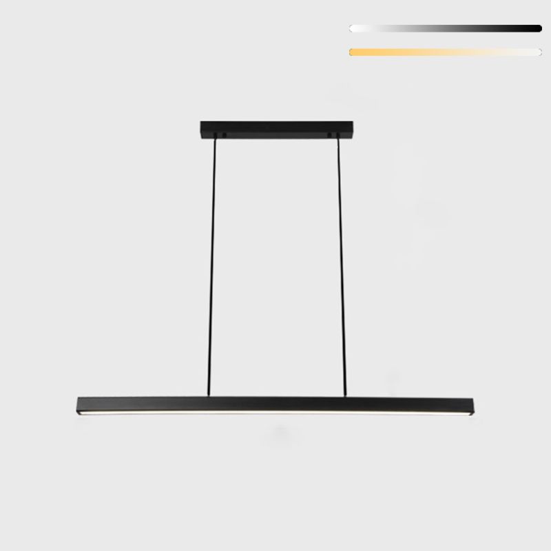 Lampada dell'isola a ciondolo lineare Lampada a pendente moderno a pendente moderno