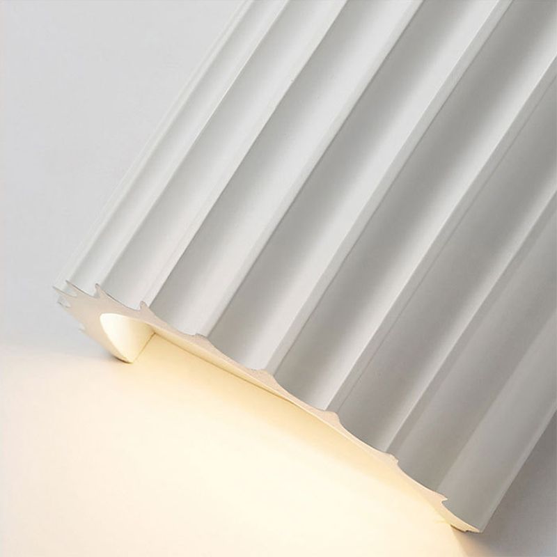 Resin Half Cylinder Shape Wall Sconce Modern Style 2 Lights Wall Light Sconce