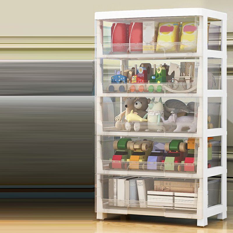 Contemporary Storage Cabinet with Legs 5-drawer Wardrobe Armoire