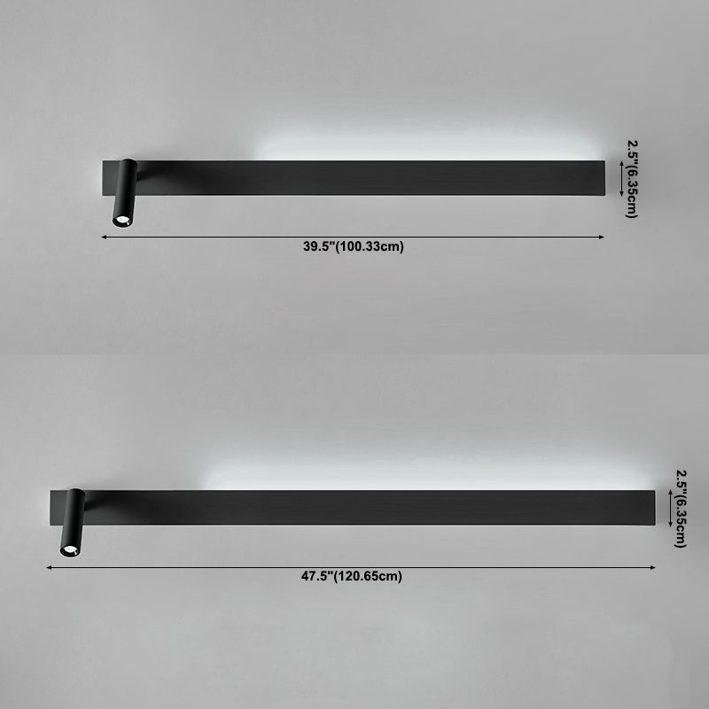 Obelle linéaire Mur Murce MODERNE MODERNE 1 LUMIÈRE LECTURE LECTURE MUR MURD