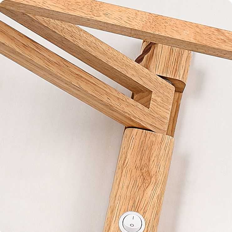 Cone Shape Wood Vanity Lamp Modern Style 1 Light Vanity Light Fixture