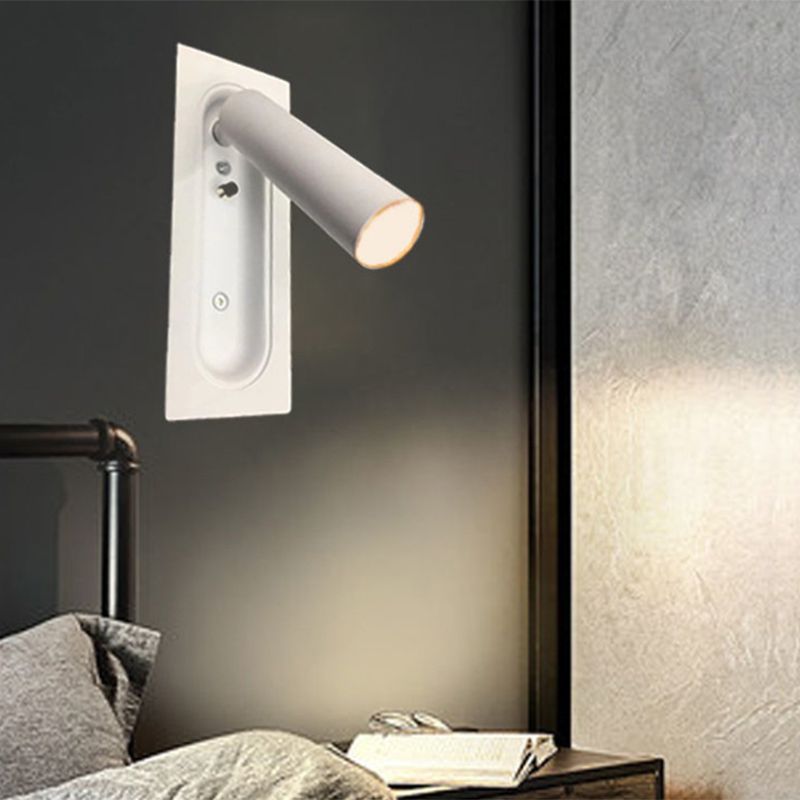 1 Light Wall Sconce Modern Style Metal Wall Lighting for Bedside