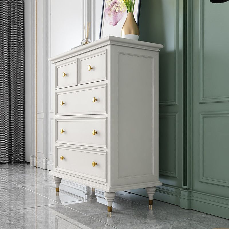 Solid Wood Storage Chest Dresser Traditional Dresser with Drawers