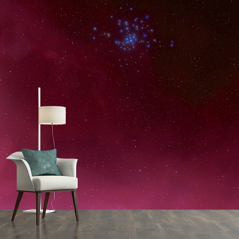 Photography Stain Resistant Wallpaper Galaxy Living Room Wall Mural