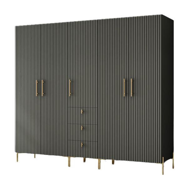 Manufactured Wood Kid's Wardrobe Contemporary Armoire Closet with Garment Rod