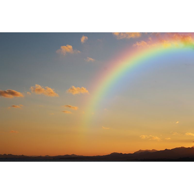 Mural Wallpaper Colorful Sky Photography Environment Friendly Living Room Wall Mural