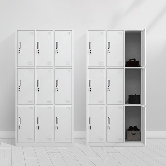 Contemporary Style Wardrobe White Metal Wardrobe Closet for Home