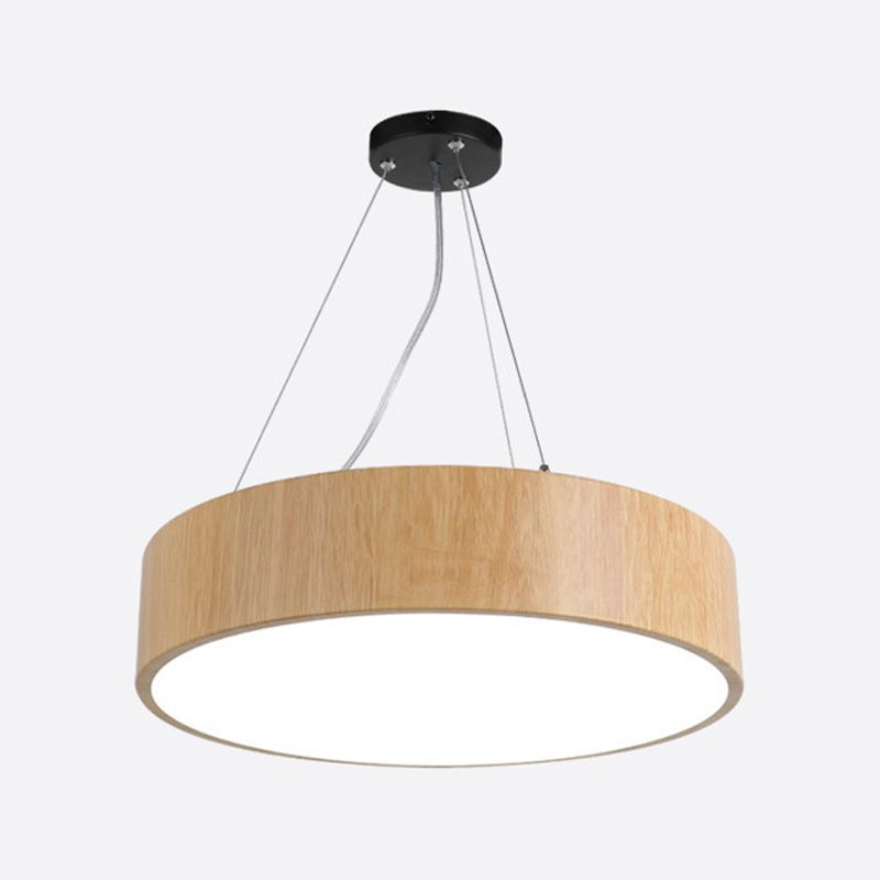 Drum Pendant Lighting Simplicity Modern Round LED Hanging Light Fixtures for Living Room