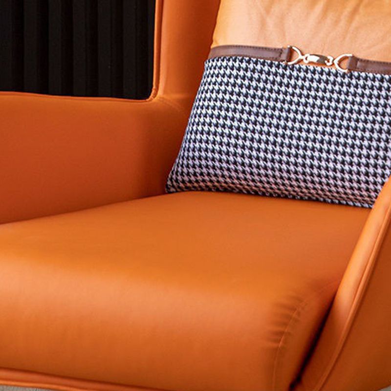 30.31"Wide Wingback Chair with Pillow Back and Basic Four Legs