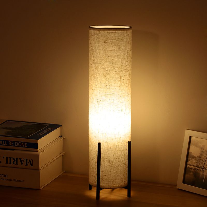 Tipulaire Fabille Tissu de nuit Light Minimalisme 1 Livre de lecture beige légère lampe