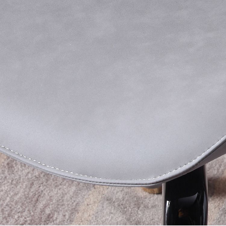 Industrial Upholstered Armless Chair Kitchen Open Back Dining Chair