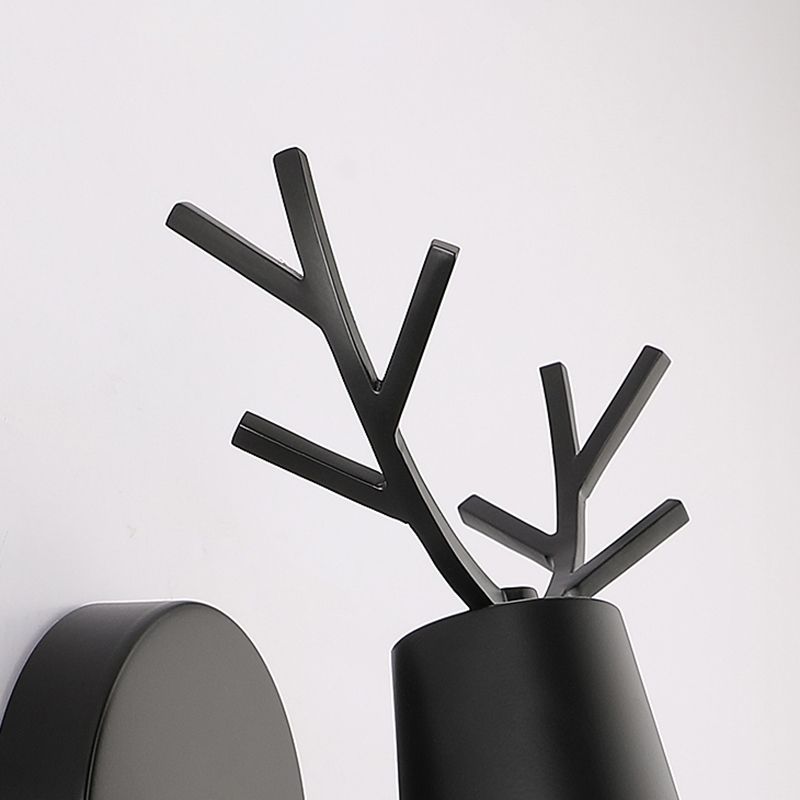 Salon Murce Sronce Métal moderne un luminaire mural mural à tête de fourchette