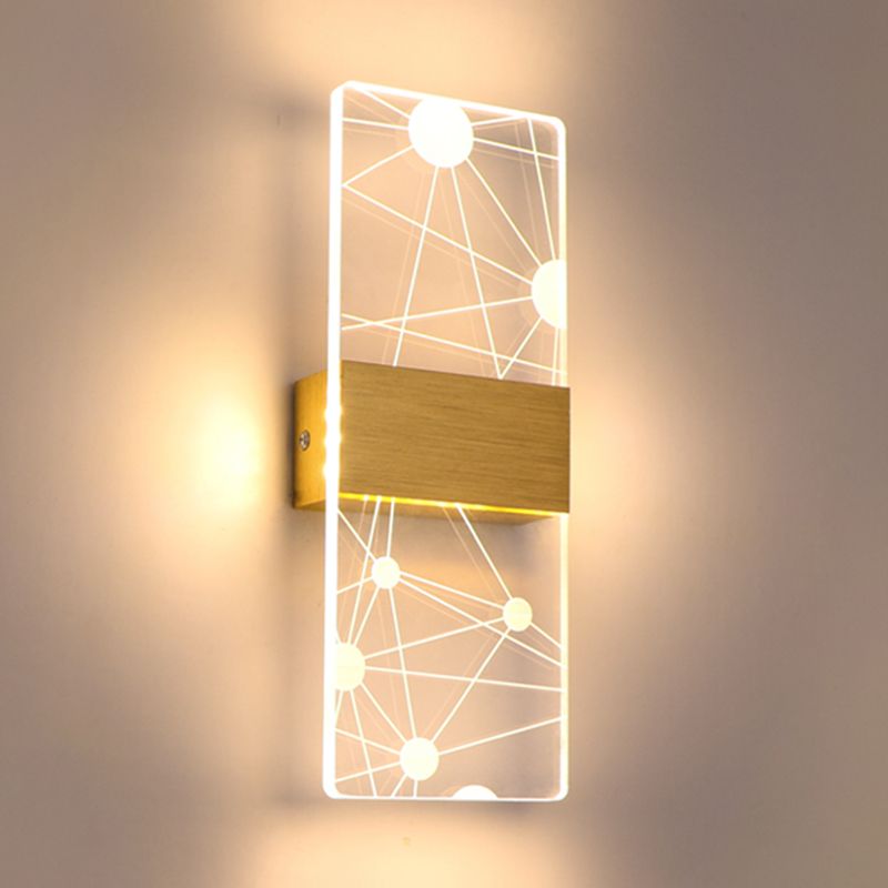 Acrylic Wall Light Fixture Modern Style Wall Light Sconce for Living Room