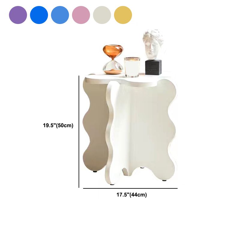 Nordic Wooden Abstract End Table Naturally Shaped Side Table