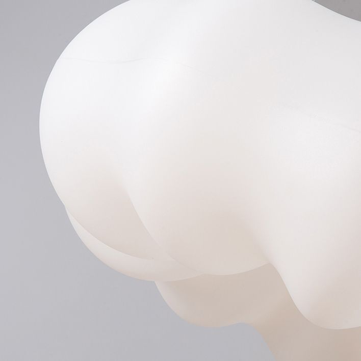 Minimalist Style Hanging Lamp Cloud Shape Plastic Chandelier Pendant Light