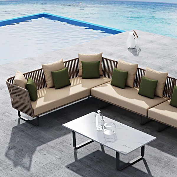 Tropical with Cushions Patio Sofa Water Resistant Outdoor Patio Sofa