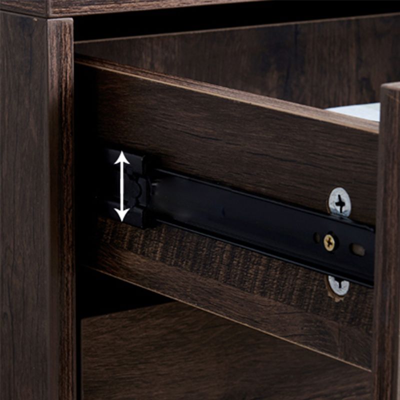15.74" Wide Contemporary Accent Chest with Drawers Rectangle  Wood Chest