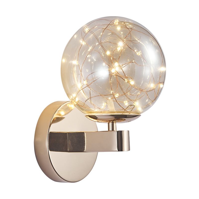 Nordic Modern Sconce Light Round Shape Star Wall Lamp for Bedroom Living Room