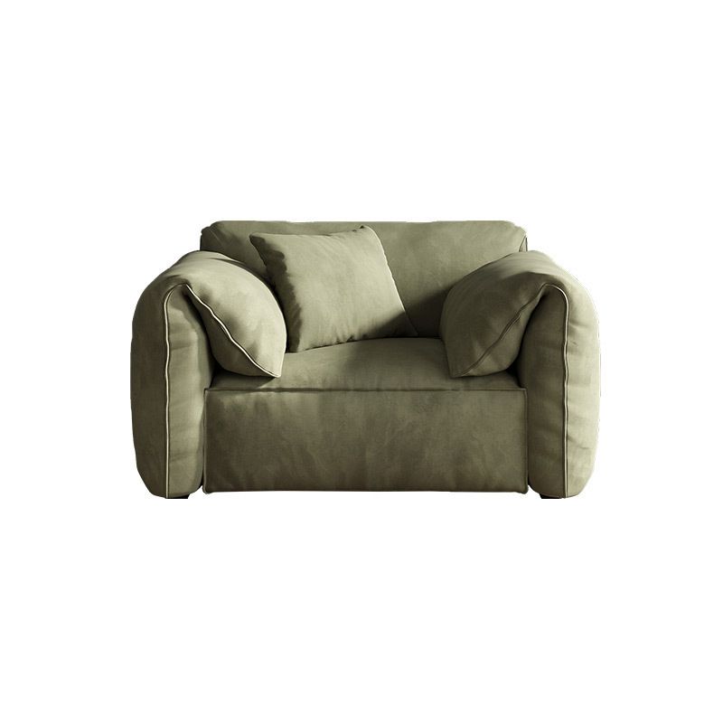 Stationary Fabric Living Room Pillow Top Arm Standard Green Settee