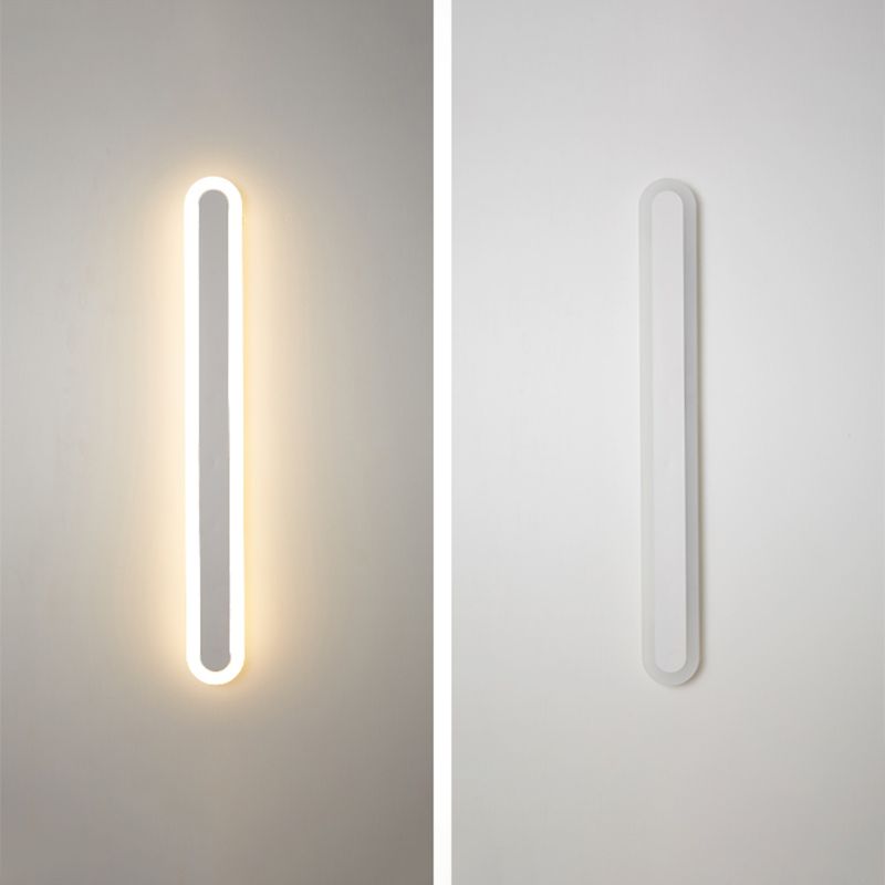 Single Light Linear Shape Wall Lighting Modern Style Metal Wall Lighting Fixtures