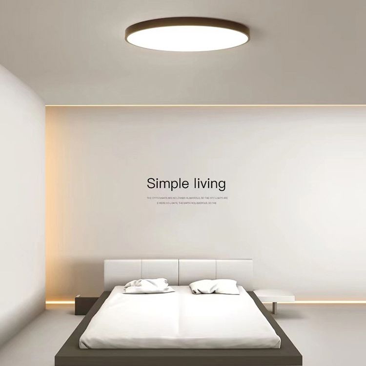 Ultra-thin Round Flush Mount Ceiling Lights Minimalist LED Flush Ceiling Lights for Bedroom