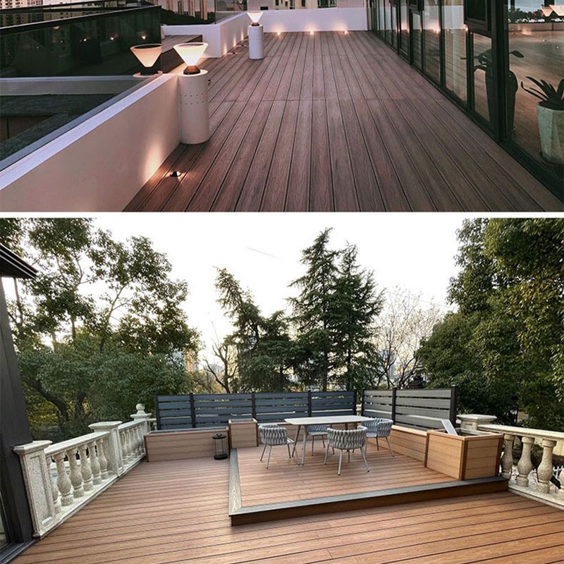 Embossed Nailed Decking Tiles Composite 118" x 5.5" Tile Kit Outdoor Patio