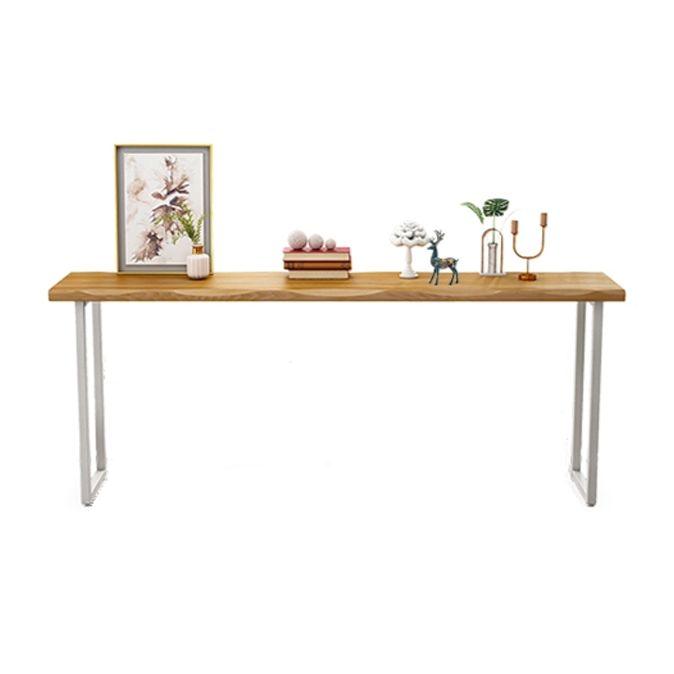 Modern Rectangular Pub Table Set 1/3 Pieces Wooden Counter Table with Backless Stools