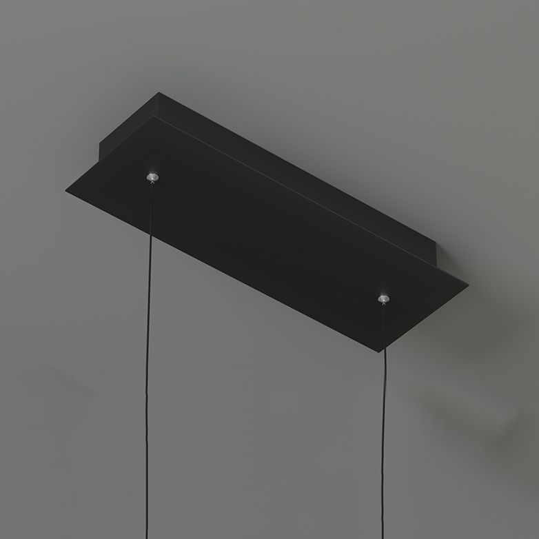 Contemporary Waves Island Light Metal 2 Light  Island Lighting Fixtures for Kitchen