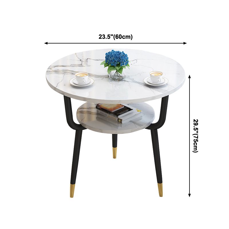 Round Dining Site Table Traditional Luxury Tripod Base Furniture for Indoor