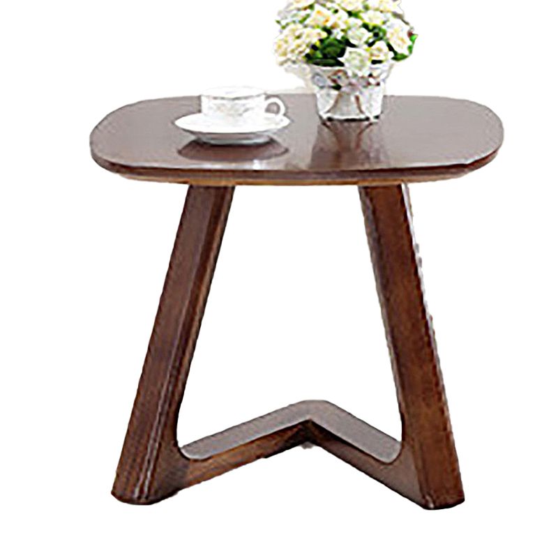 19.69 inch Wide Scandinavian Sofa Side Accent Table Solid Wood Side End Table