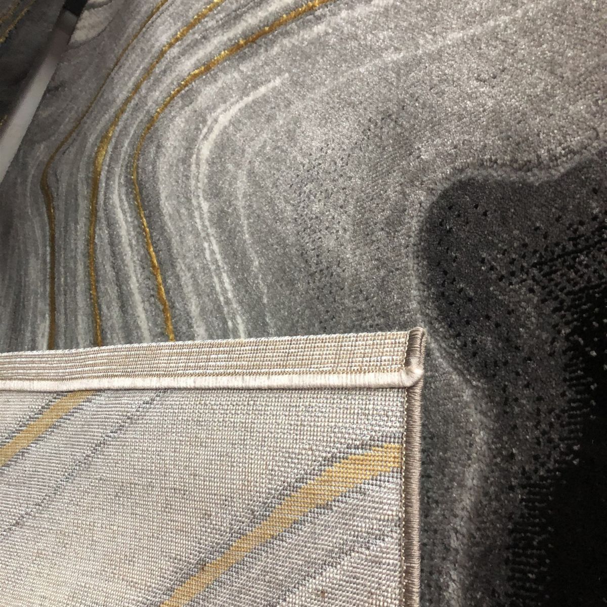 White Tone Modern Indoor Rug Polyester Gradient Rendering Carpet Easy Care Rug for Home Decoration