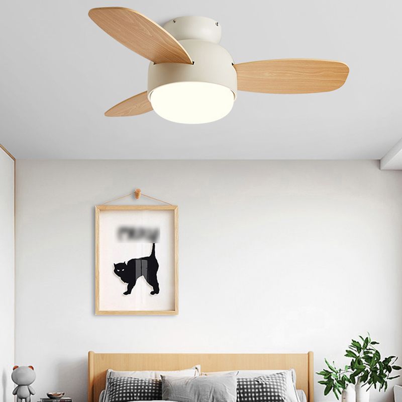 Metal Ceiling Fan Light Modern Style 1 Light Ceiling Fan Lighting for Children's Room