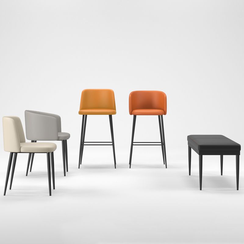 Silla lateral casera tapizada estilo diseñador acabado mate Parsons silla de comedor individual