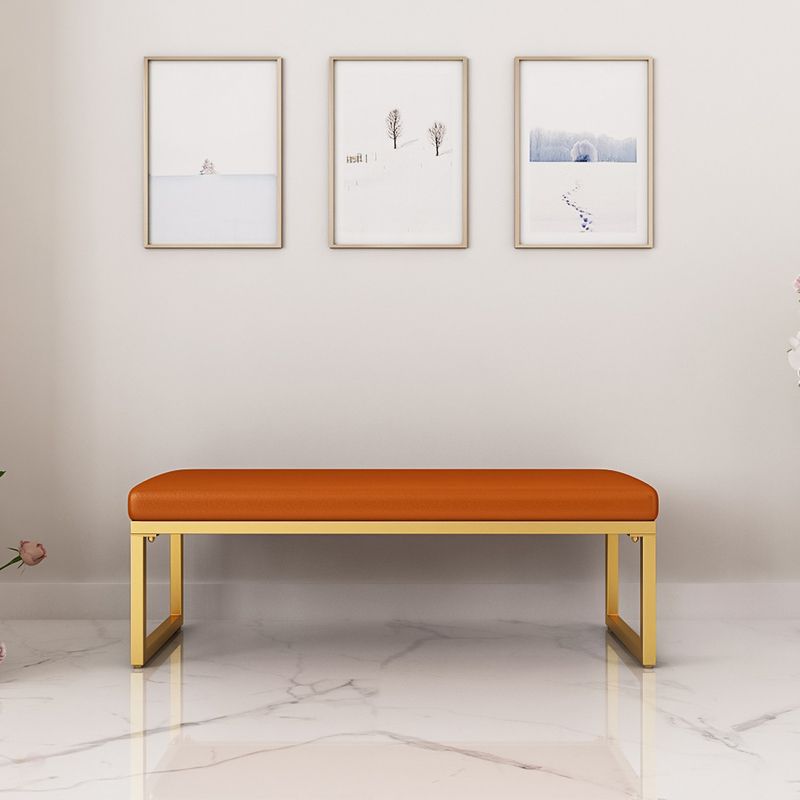 15.75 Inch Wide Modern Cushioned Seating Bench Foam Bench for Bedroom