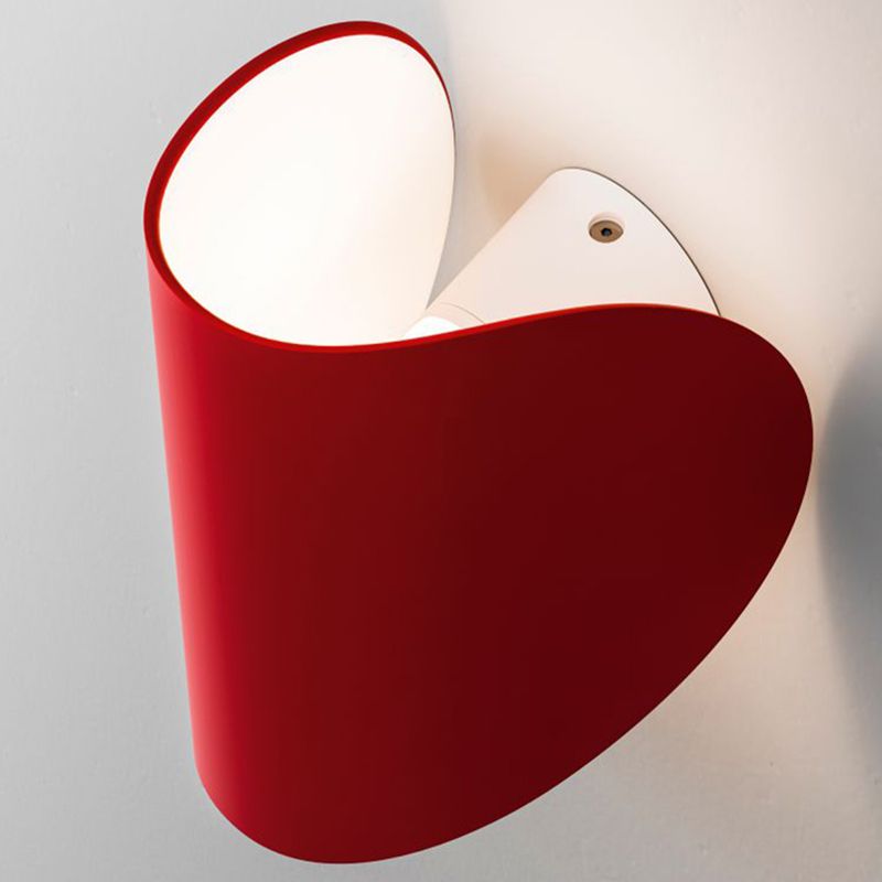 Unique Metal Wall Sconce Modern Nordic Macarons 1 Light Wall Mounted Light for Bedroom