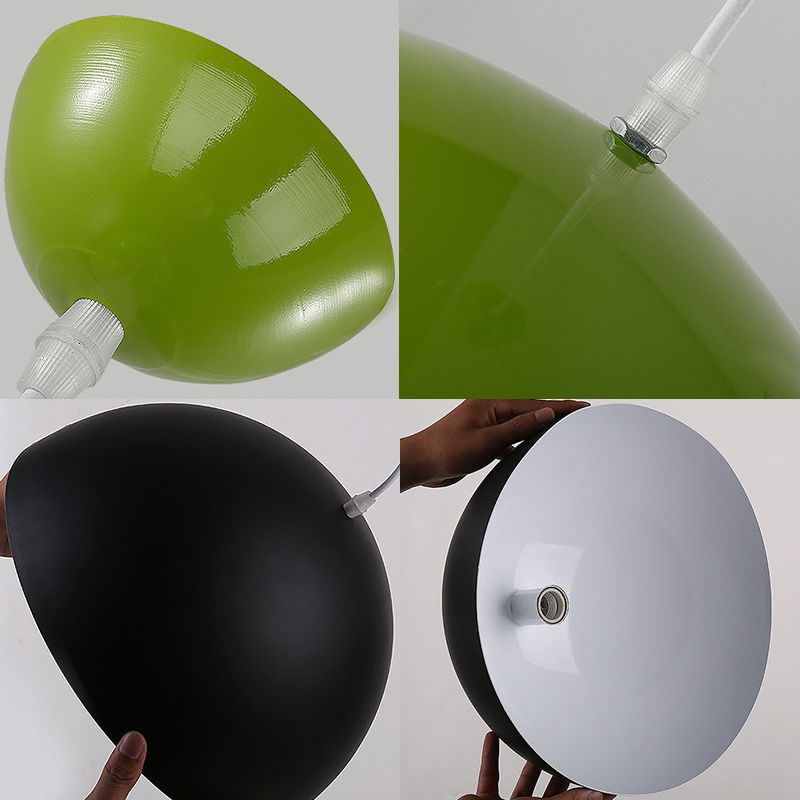 Modern Style Macaron Pendant Light 1 Light Hanging Lamp Fixture for Living Room